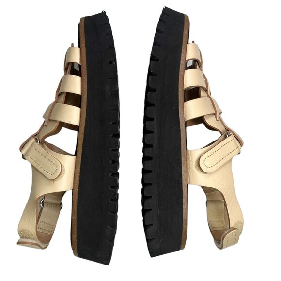 Labucq Cream Platform Sandals - Picture 8 of 16